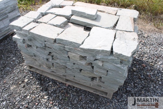 Pallet of gauged colonial wall stone