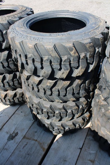 4- Forerunner 10-16.5 skid loader tires (x4)