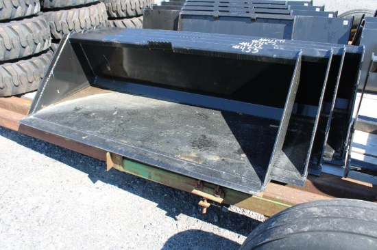 Kivel 72'' heavy duty skid mount material bucket