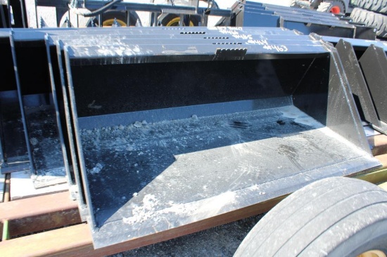 Kivel 66'' heavy duty skid mount material bucket