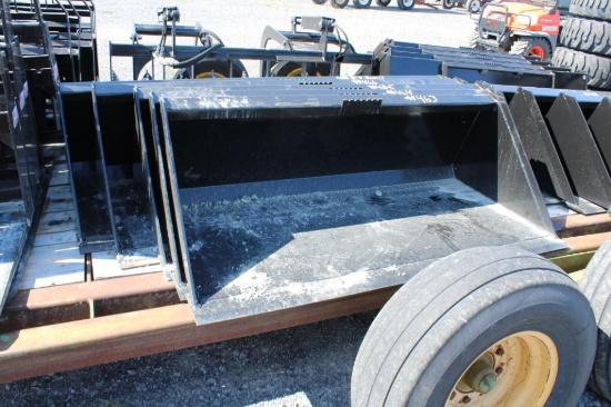 Kivel 78'' heavy duty skid mount material bucket