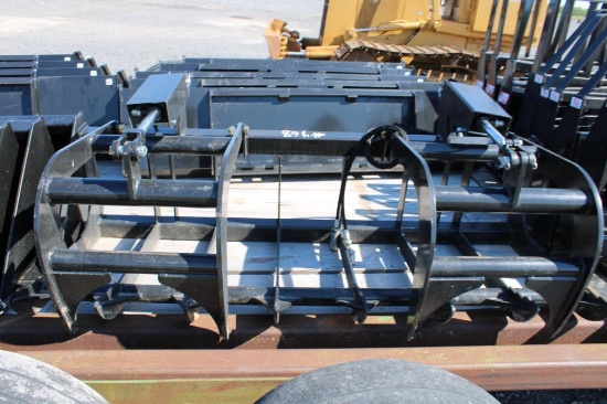 Kivel 72'' heavy duty skid mount grapple bucket