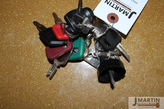 Heavy equipment key set (24 keys)