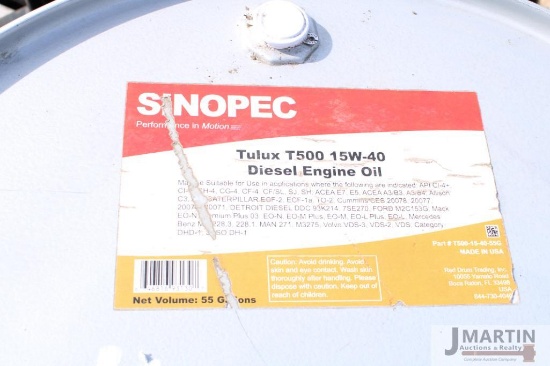 55gal Sinopec Tulux T500 15W-40 diesel engine oil