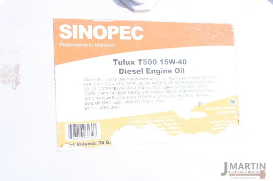 55gal Sinopec Tulux T500 15W-40 diesel engine oil