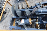 Wolverine heavy duty skid mount post hole digger w/ 18'' & 12'' bits