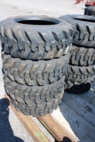 4- Forerunner 10-16.5 skid loader tires (x4)