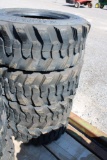 4- Forerunner 12-16.5 skid loader tires (x4)
