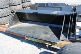 Kivel 84'' heavy duty skid mount material bucket