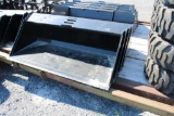 Kivel 84'' heavy duty skid mount material bucket