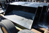 Kivel 60'' heavy duty skid mount material bucket