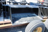 Kivel 72'' heavy duty skid mount material bucket