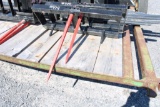 Kivel skid mount round bale spear