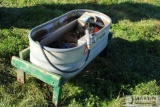 Cattle watering trough w/ float