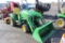 JD 1023E compact w/ JD 120R loader