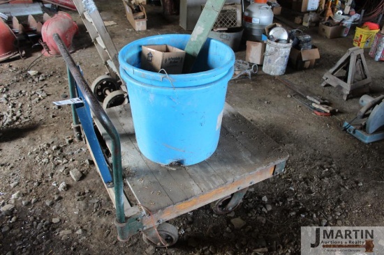 Roller cart w/ poly tubs