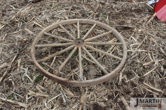 Wooden decorative wheel