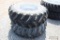 2- Titan 16.9x28 tires on 8 bolt rims (new, x2)