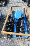 Agrotk ECAG 12'', 6'' & 14'' skid mount post hole auger