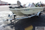 1973 Lund 15' fishing boat