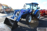2022 NH Work Master 75 w/ 550LU loader w/ 72'' skid mount material bucket