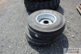 2- Titan 9.5-5L15 tires on 6 bolt rim (new, x2)