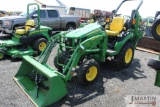 2021 JD 2025R w/ 120R loader & 260B backhoe