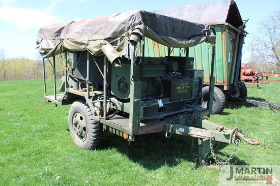 Military generator trailer