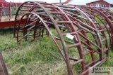 2- Disassembled 8' round bale feeders (x2)