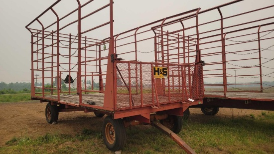 H&S Metal hay wagon