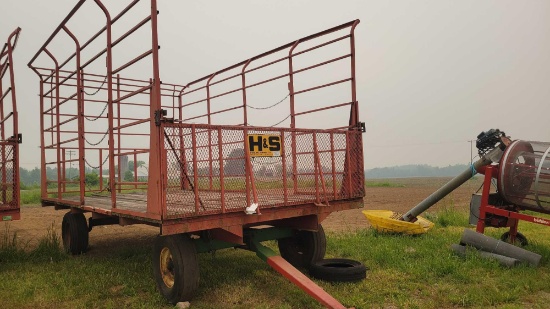 H&S metal hay wagon