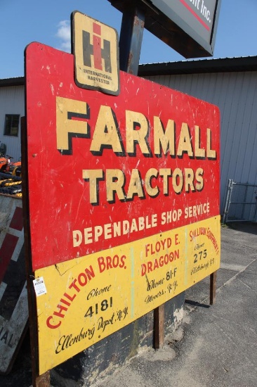 Farmall tractors sign
