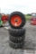 4-12-16.5 Forerunner tires on Bobcat rims (x4)