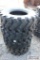 Set of 4-Forerunner 12-16.5NHS skid loader tires (x4)