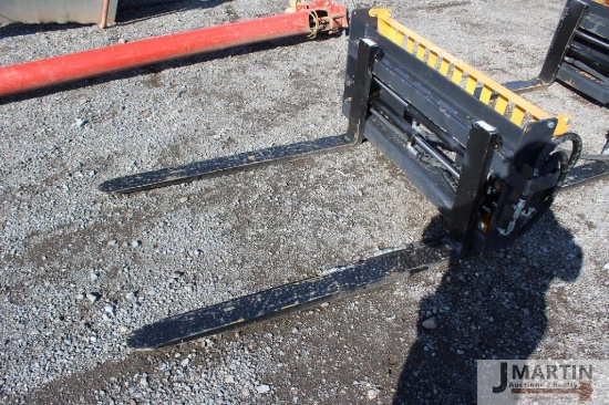 Wolverine 48" hyd skid mount pallet forks