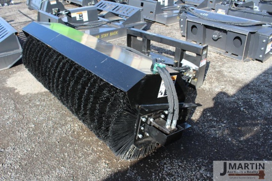 Wolverine 72" rotary broom w/ hyd angle