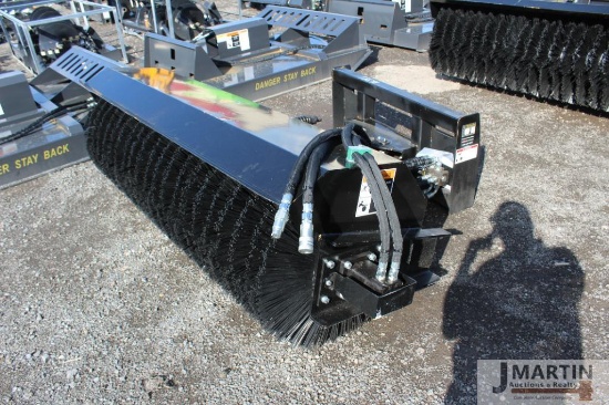 Wolverine 72" rotary broom w/ hyd angle