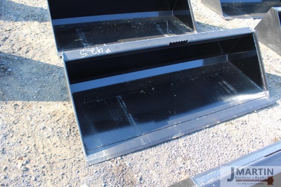Kivel 72'' skid mount material bucket