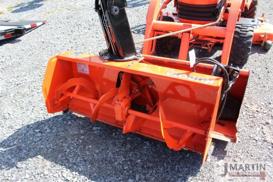 Kubota BX5450 54" front mount snowblower