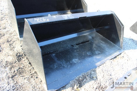 Kivel 78'' high capacity skid mount material bucket