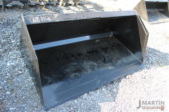 Kivel 72'' high capacity skid mount material bucket