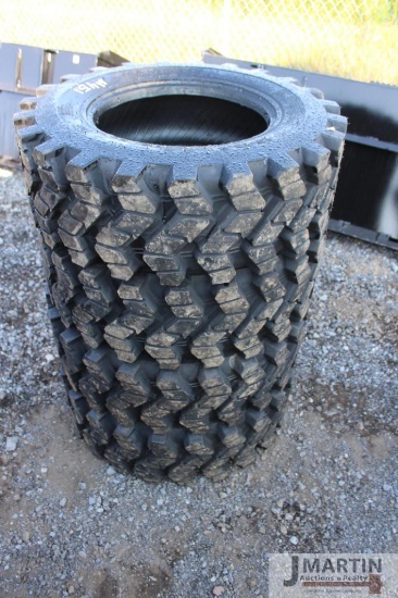 Set of 4-Forerunner 10-16.5NHS skid loader tires (x4)