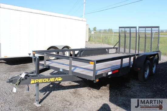 2022 Pequea 7' x 16' utility trailer