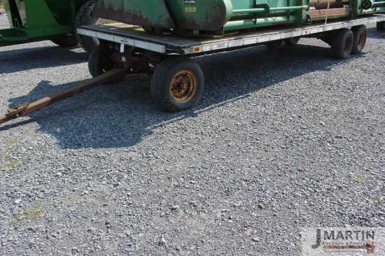 24' Flat bed header wagon