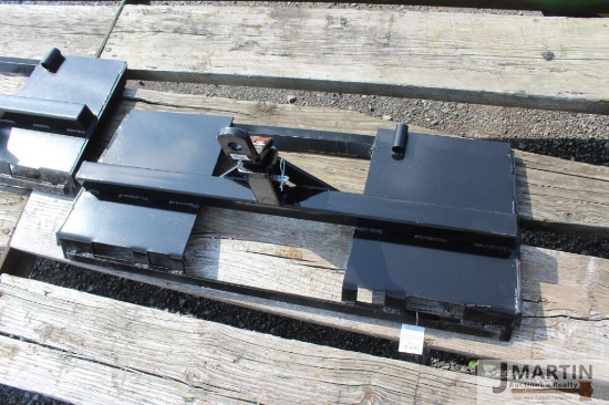 Skid mount receiver hitch