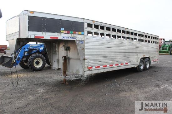 2013 Eby Roughneck 8' x 26' stock trailer