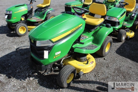 JD X300 mower
