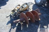 Cambria excavator mount post hole auger w/ 20