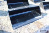 Kivel 72'' skid mount material bucket
