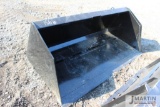 Kivel 78'' high capacity skid mount material bucket